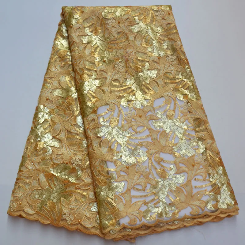 Африканский кружевной тюль с пайетками ткань 2020 нигерийское французское