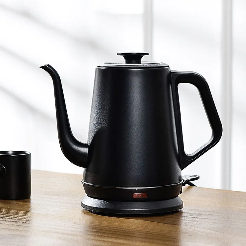 

1L Electric Coffee Kettle Long Mouth Kettle 1000W Boiling Tea Pot Stainless Steel Liner Hand Brewing Coffee Pot Tea Maker 220V