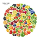 100 наклейки для фруктов, овощей, зеленых растений, каракули, детские наклейки, наклейки для ноутбука, Мультяшные наклейки