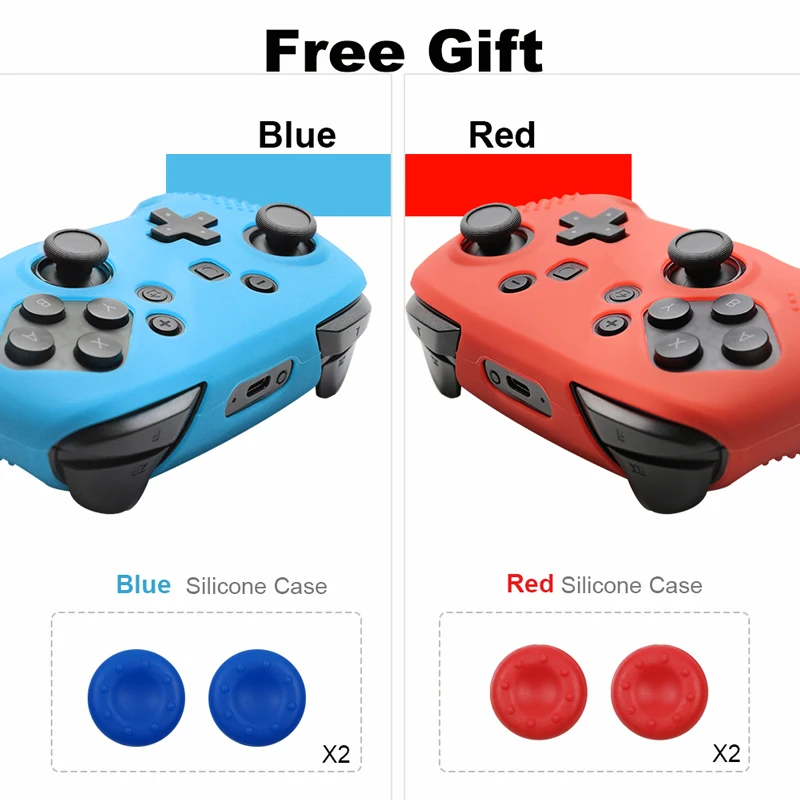 Силиконовый чехол для контроллера Nintendo Switch Pro резиновый защитный геймпада NS
