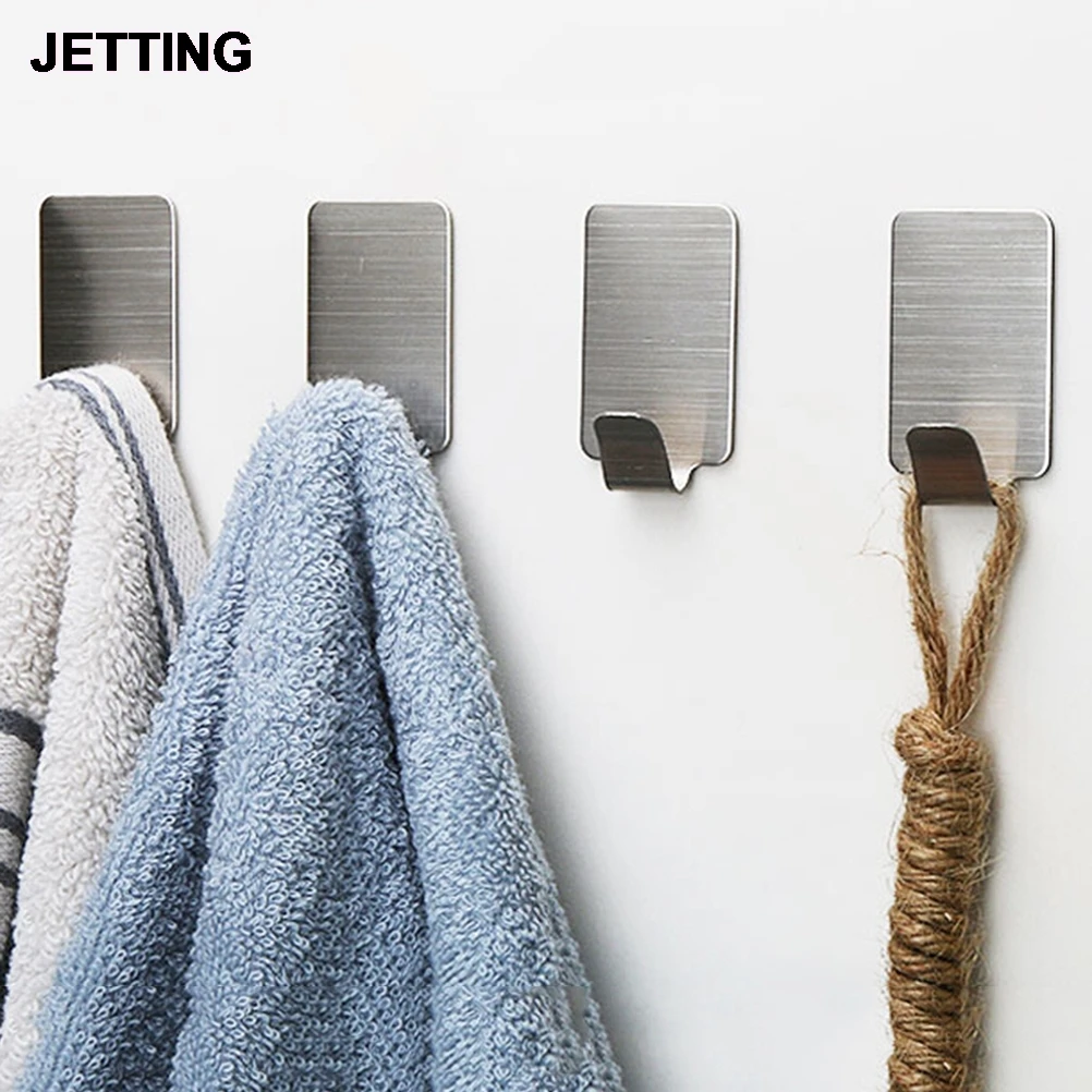 6 шт. настенные крючки для ключей из нержавеющей стали|Крючки халата| |