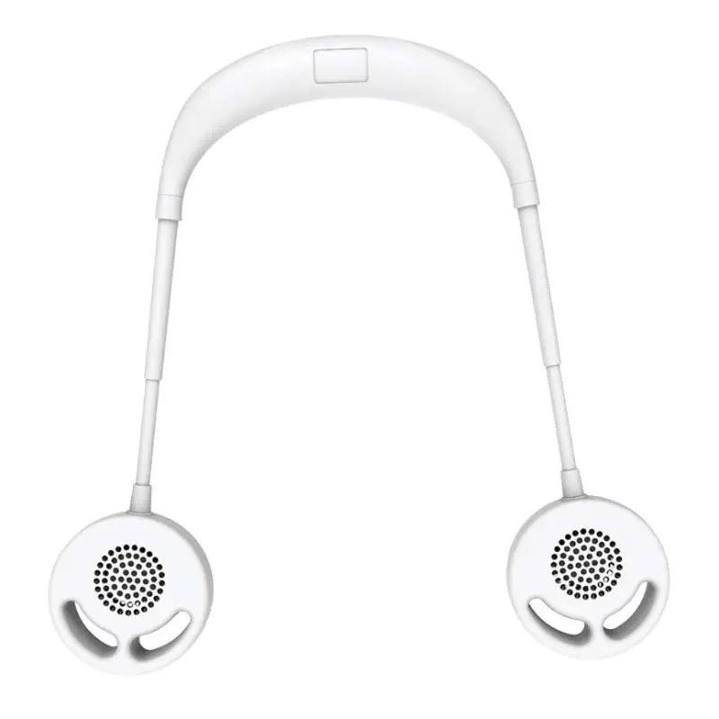 

Handsfree Neckband Hanging USB Leafless Rechargeable Hanging Neck Double Fan