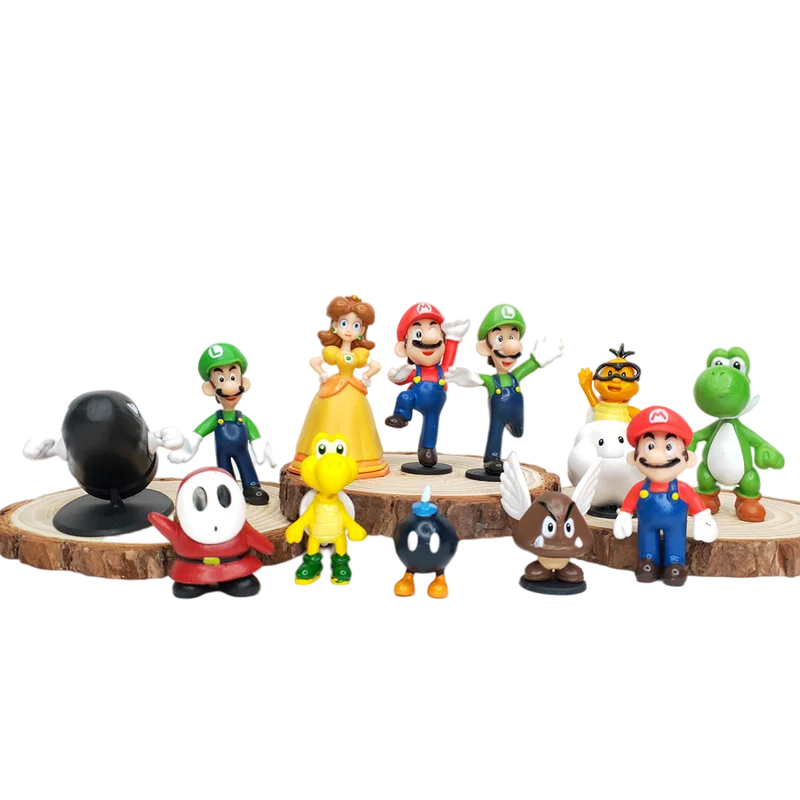 12 шт. в упаковке с рисунком из игры &quotБратья Супер Марио&quot Варио Марио и Луиджи