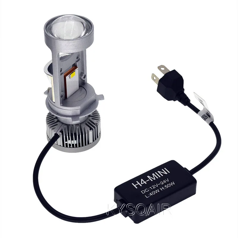 KYSQAIR высокой яркости H4 светодиодный лампы мини-проектор для автомобилей 12V 24V 6000K
