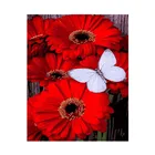 Набор для рисования по номерам на холсте Цветы в рамке, 40 х50 см