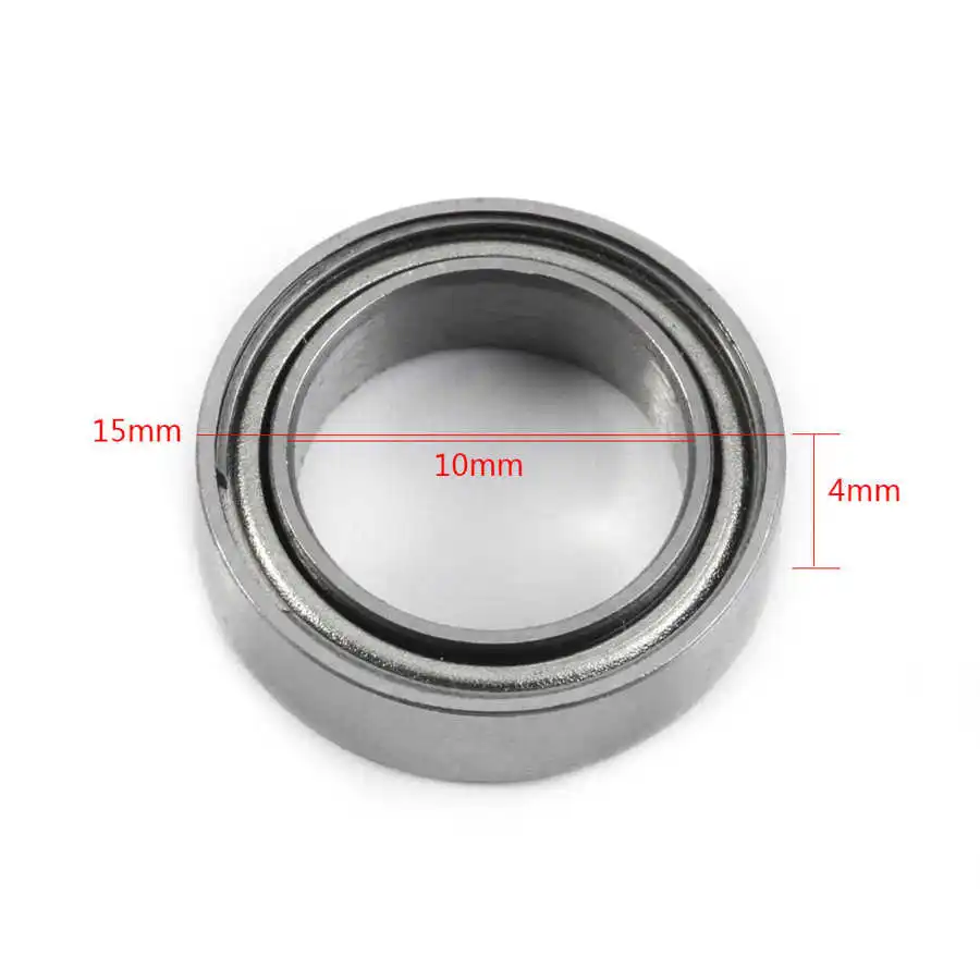 10 шт./лот подшипник двухэкранированный миниатюрный шарикоподшипник 10x15x4 мм