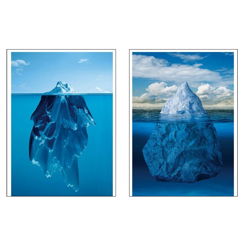 Iceberg Холст плакат пейзаж мотивационный холст Художественная печать Декоративные