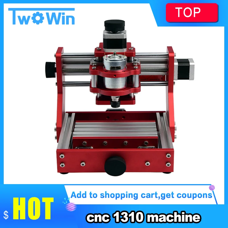 

CNC 1310 Mini Metal Engraving Cutting Machine PVC PCB Aluminum Copper Engraver Router