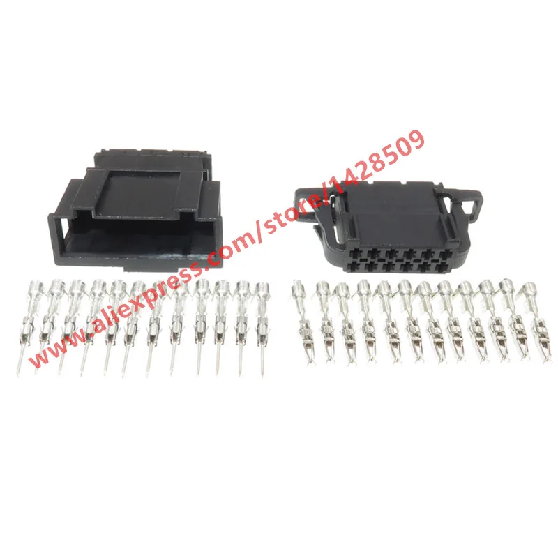 1 Set 12 Pin 1.5mm Female Male Connector Car Auto Cable Plug For Audi VW 3B0 972 736 3B0 972 726 3B0972736 3B0972726
