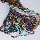 Нестандартный гравий чип камень бусина натуральный драгоценный камень аметист лунный камень тигровый глаз бусины для самостоятельного изготовления ювелирных изделий Браслеты 5-8 мм