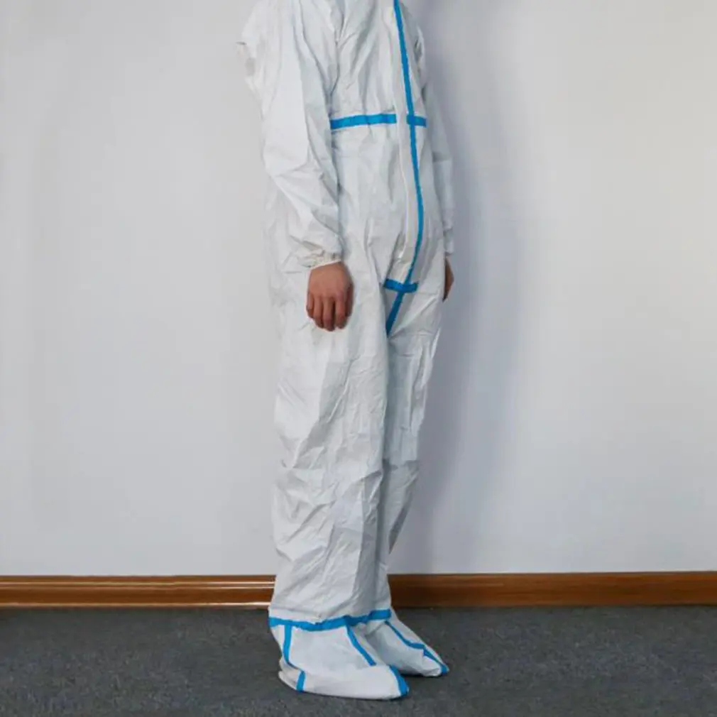 Размер L XL комбинированный одноразовый изоляционный костюм для рабочих