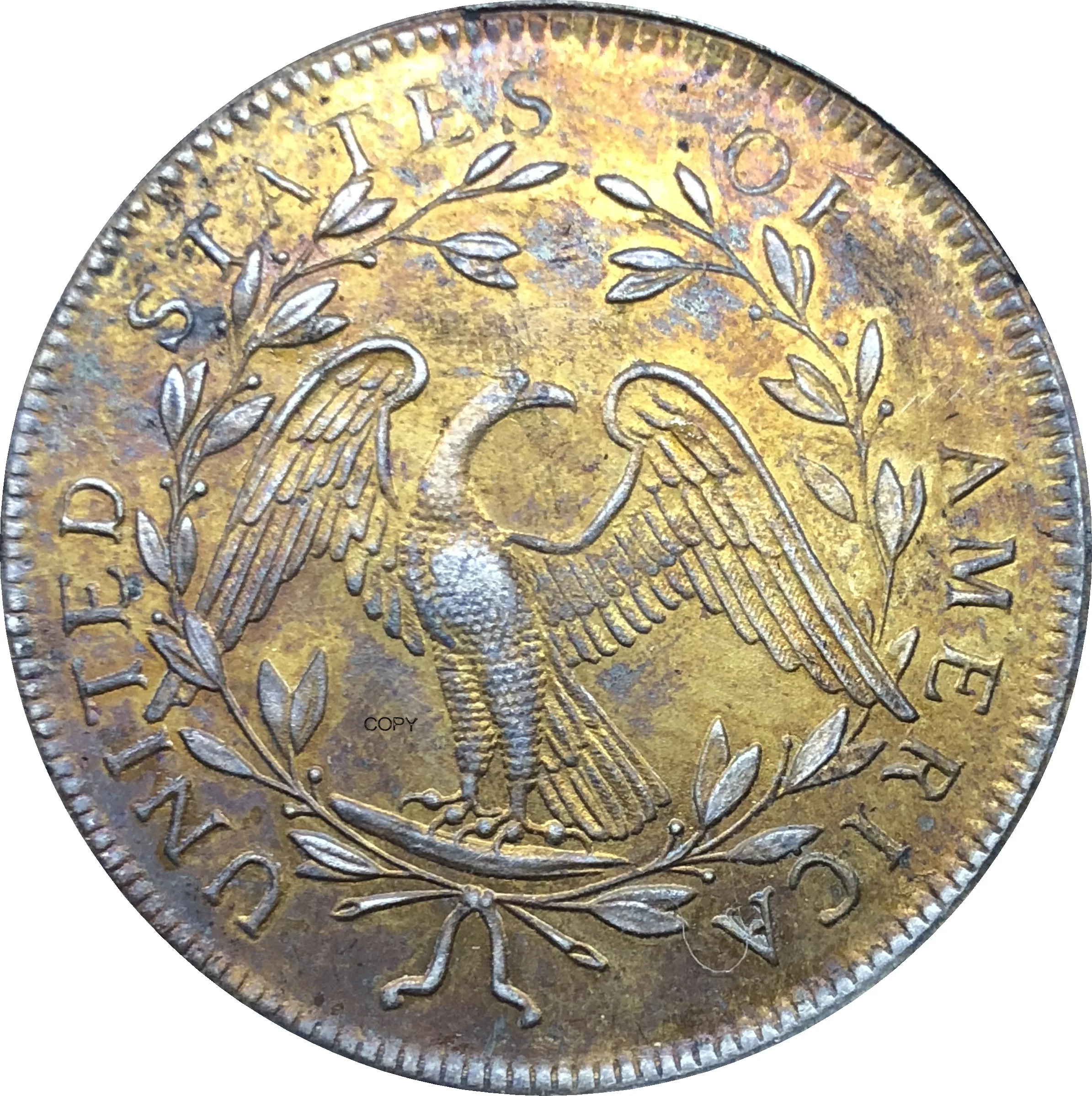 Соединенные Штаты американская монета 1794 Liberty струящиеся волосы один доллар
