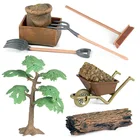 2 шт.набор, коллекционные игрушки в виде животных, ферма, экшн-фигурки животных