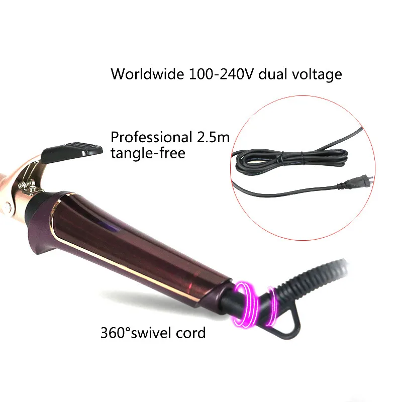 Профессиональная машинка для стрижки волос бигуди ЖК дисплей Керамика ролик