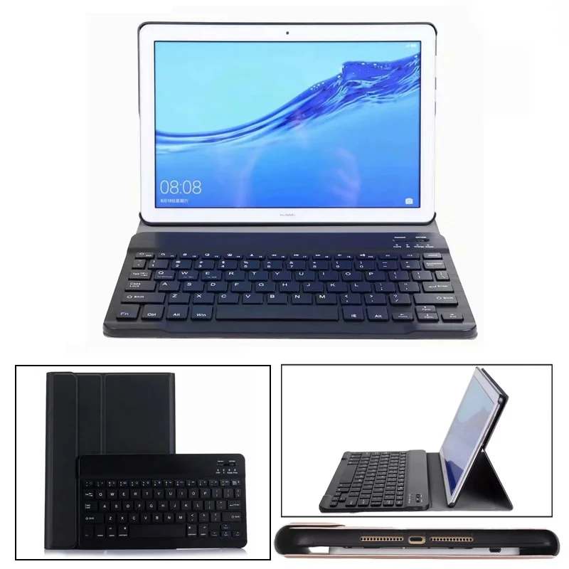 

Wireless Keyboard Case For Huawei Mediapad M5 Lite 8.0 T5 10 10.1” M6 8.4 MatePad T10 T10S Pro 10.8 10.4 inch Tablet Cover Funda
