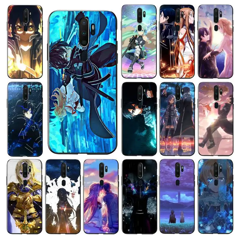 

FHNBLJ Anime Sword Art Online SAO Phone Case for vivo Y91C Y11 17 19 53 81 31 91 for Oppo a9 2020