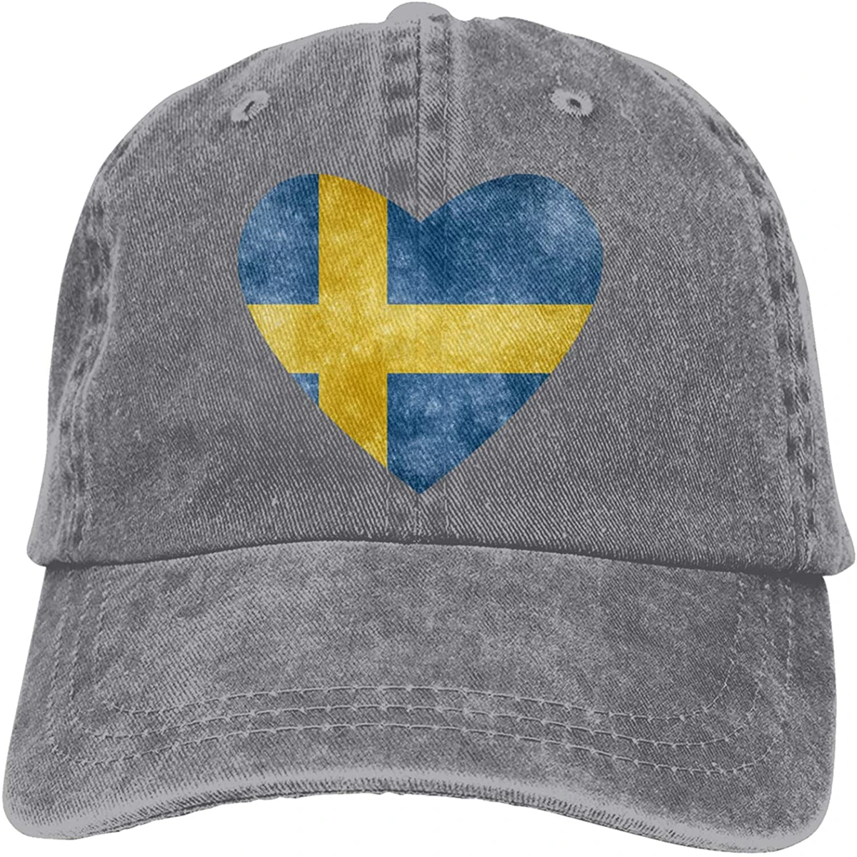 

Fashion Soft Swedish Heart Flag Hat Gift Dad Hat Trucker Hat Cowboy Hat