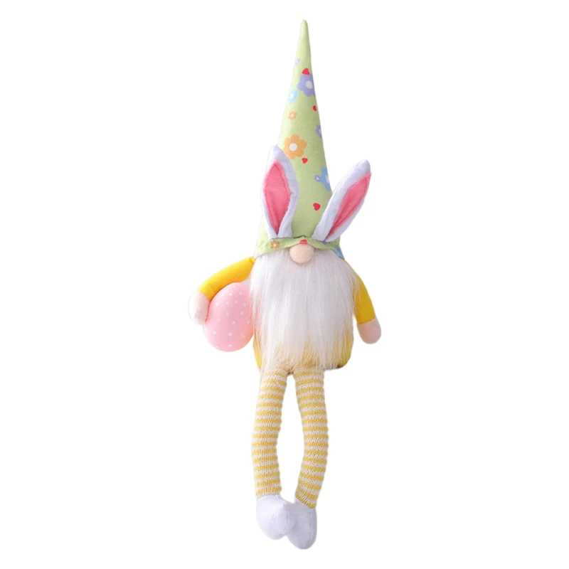 

Easter Bunny Gnomes Handmade Swedish Tomte Rabbit PlushToys Ornament Spring Gift 57BB