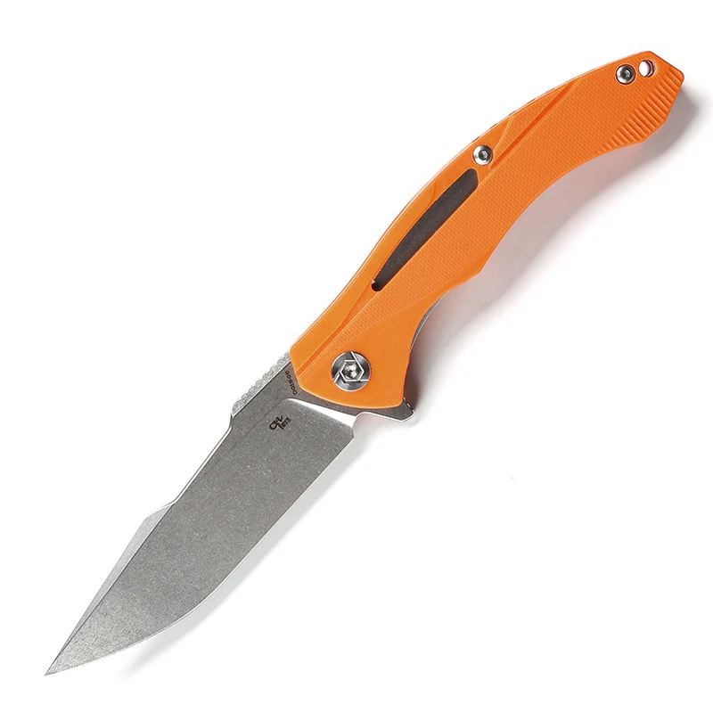 Orange CH Флиппер дизайн 3519 складной нож D2 лезвие шарикоподшипники G10 Ручка наружные ножи для охоты и выживания EDC инструмент - Цвет: Orange