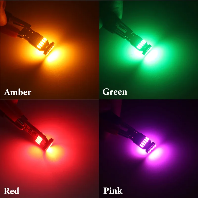 10 шт. W5W светодиодный T10 194 3014 15SMD CANBUS купольный светильник для салона автомобиля