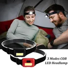 Фонарь налобный светодиодный водонепроницаемый с 3 режимами работы, на батарейках