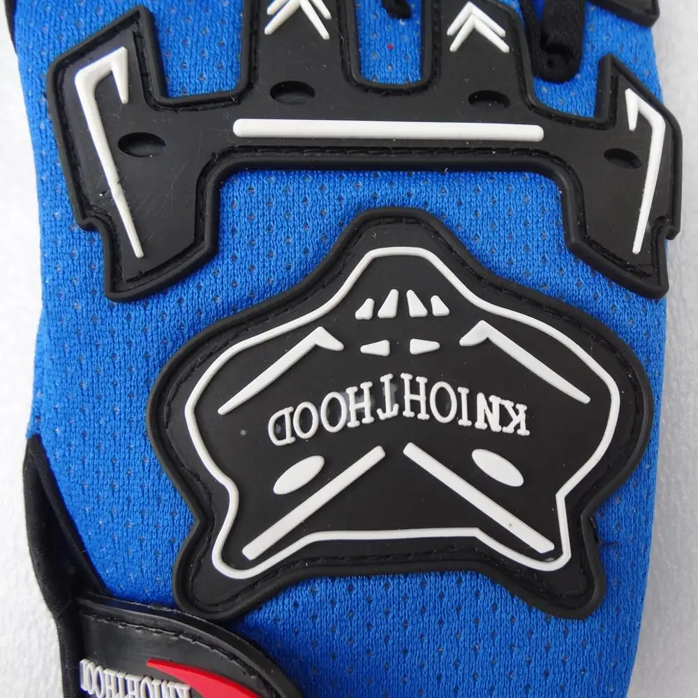 Blue Kids Children Boy Girl Motorcycle Gloves Cycling Bike Bicycle Sports Full Finger Dirt Pit Pocket ATV QUAD Gear | Автомобили и
