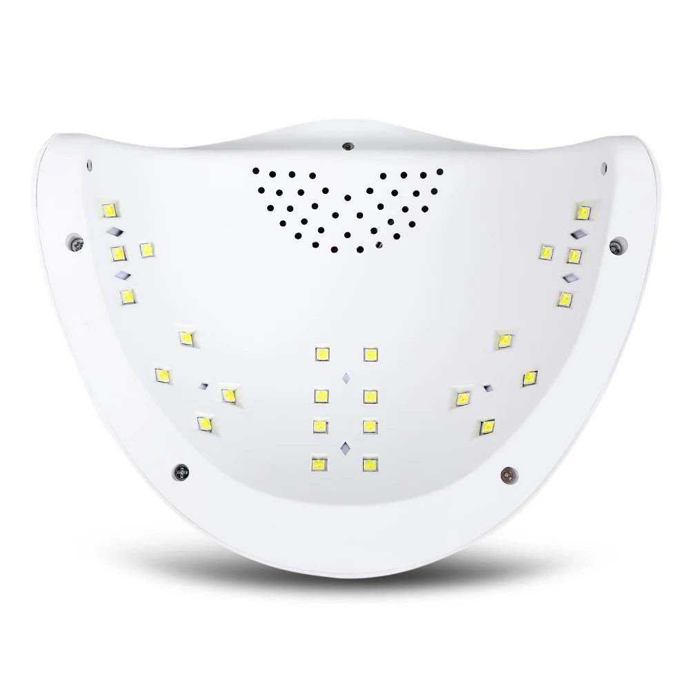 52 Вт Светодиодный УФ лампа для сушки ногтей маникюра всех гелей лак 4 режима 24