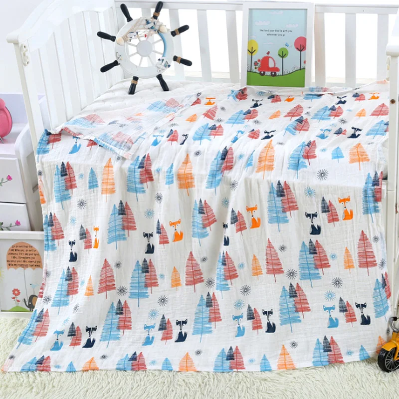 Детское одеяло муслиновая ткань обертка для новорожденного мальчика или девочки