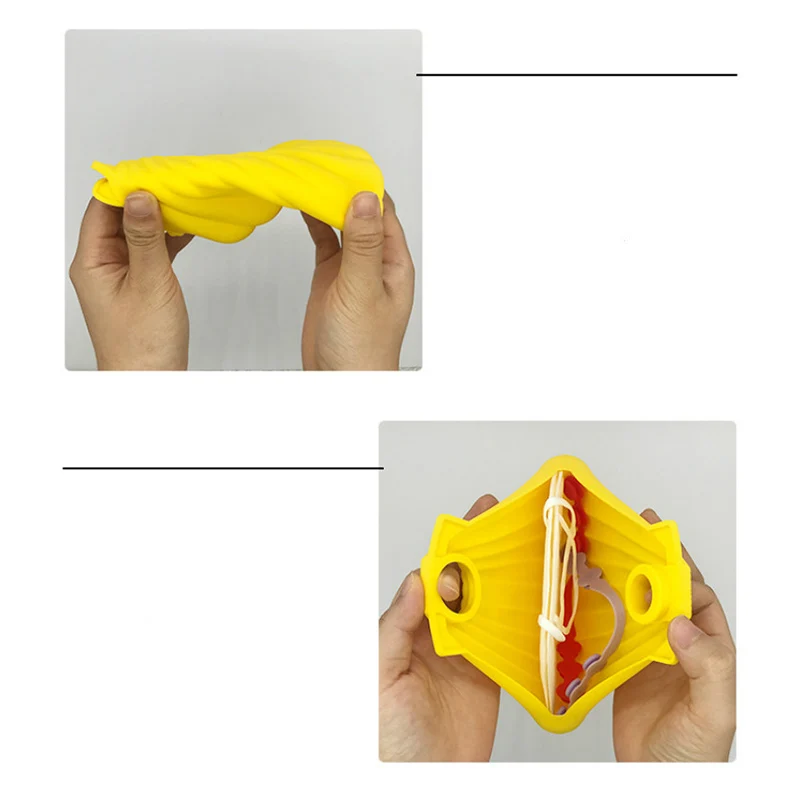 

5Pc Mask Shell Storage Box Student Portable Storage Silicone Dust Bag Organizing Temporary Storage Folder Bag