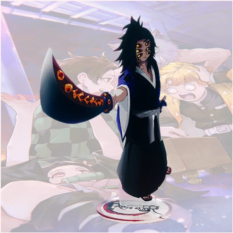 

2021 Anime Demon Slayer Douma Kimetsu No Yaiba Figure Desk Kanroji Mitsuri Stand Card Cosplay Acrylic Kibutsuji Muzan Standsing