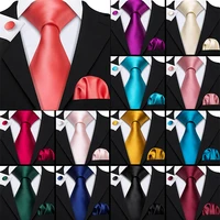 barry wang 16 styles coral pink wedding tie peach solid 100 silk ties for men wedding party business luxury brand neckties set