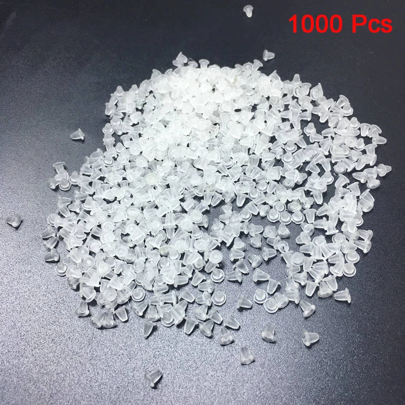 500/1000 шт Мягкая силиконовая резиновая серьга задние стопоры для серьги гвоздики