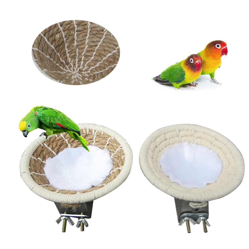 Креативное Птичье гнездышко ручной работы птичий Домик из хлопковой веревки