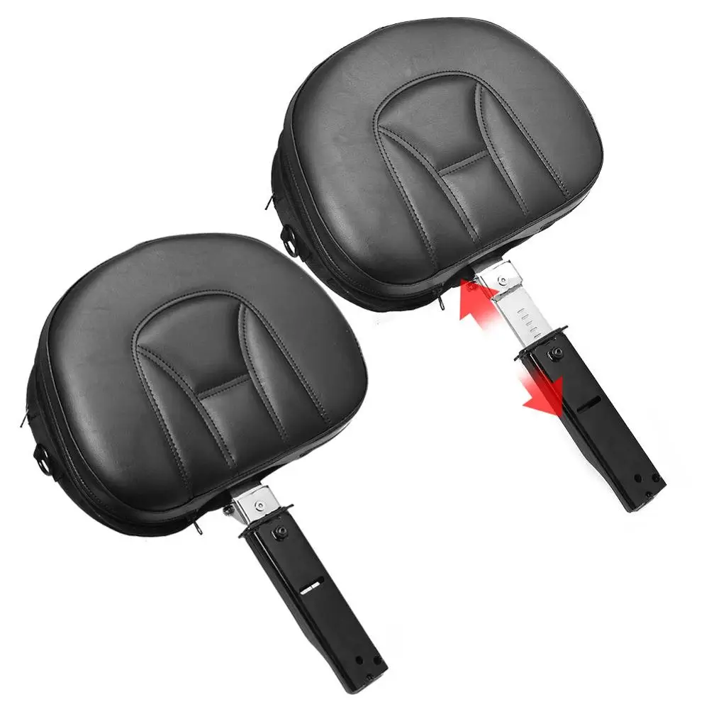 Мотоциклетный черный штепсельный регулируемый комплект спинки водителя