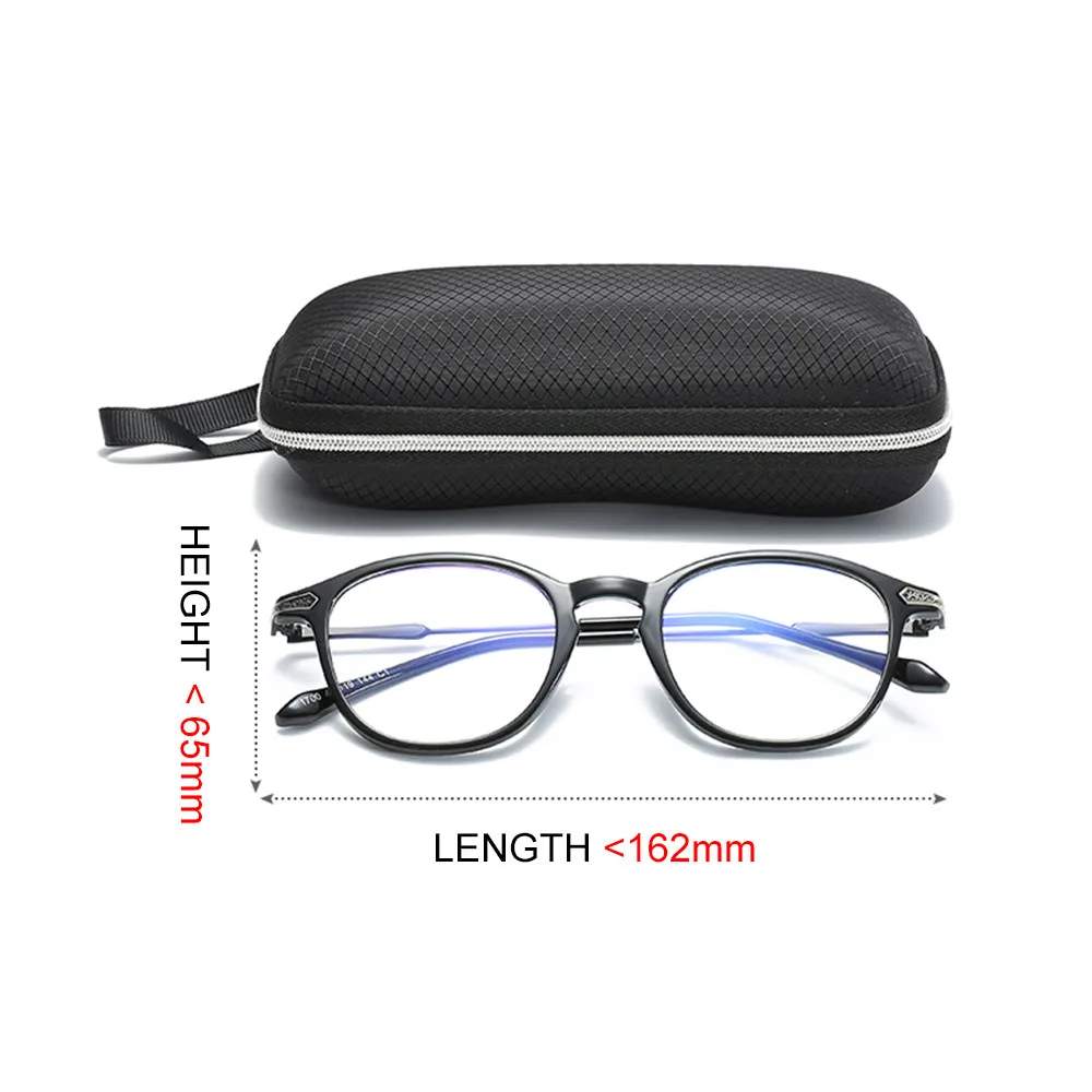 HINDFIEL New Fashion Color Sunglasses Anti - Pressure Square Glasses Box Reading Carry Bag Hard Zipper Travel Pack | Аксессуары для