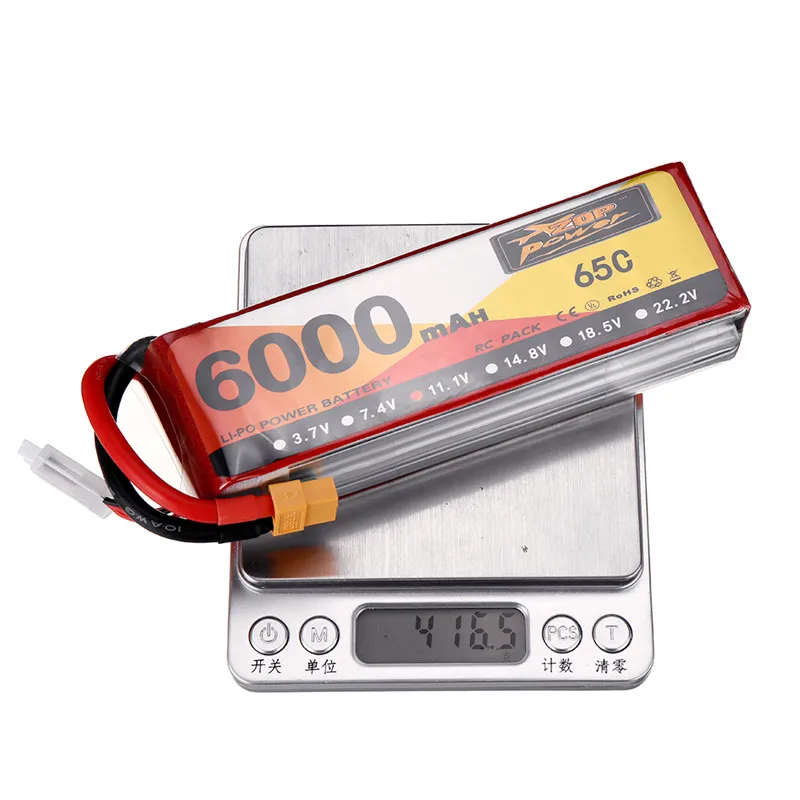 

Lipo ZOP Power 11,1 , 6000 , 65C 3S XT60, , FPV