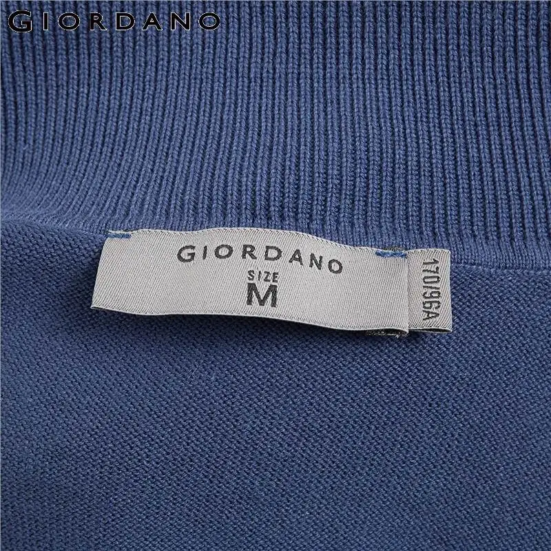 Мужские свитеры Giordano водолазка трикотажный свитер для мужчин 100% хлопок