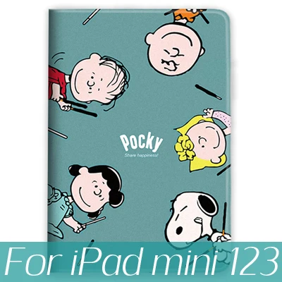 for mini 123 Чехол для iPad 10,2 7-го поколения, чехол для планшета из искусственной кожи, чехол для iPad 9,7 5th 6th Air 1 Air 2 Mini 123 Funda - Цвет: for mini 123