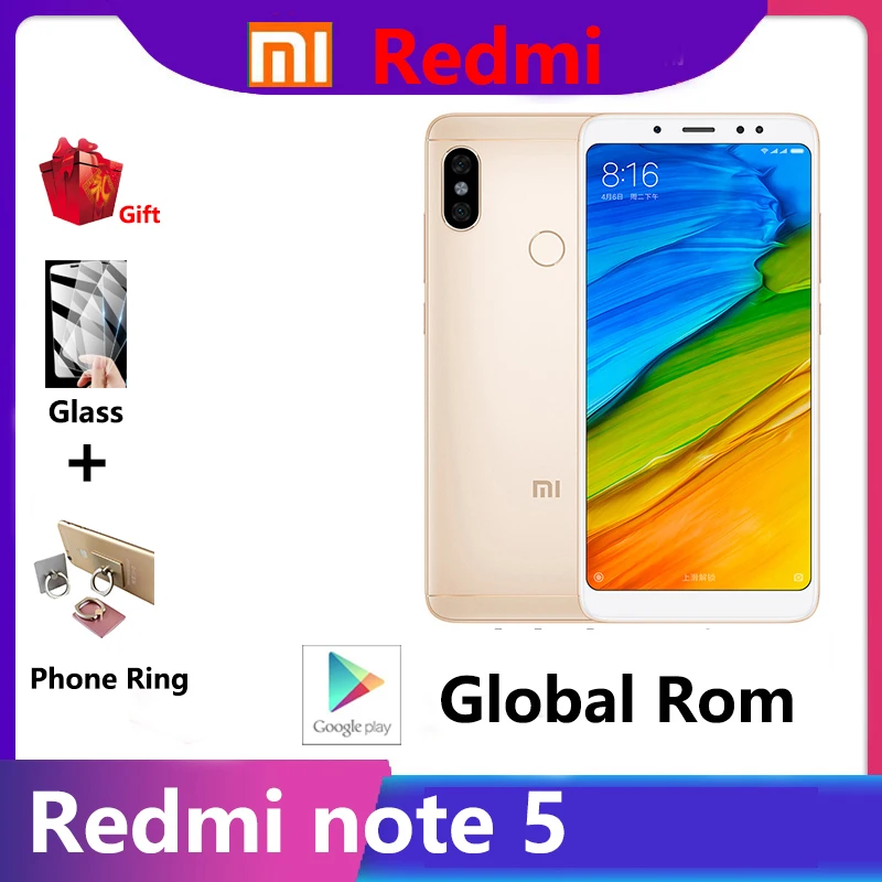 

Redmi note 5 3g 32g smartphone for old people snapdragon 636 2160*1080 5.99 HD screen 13.0MP camera