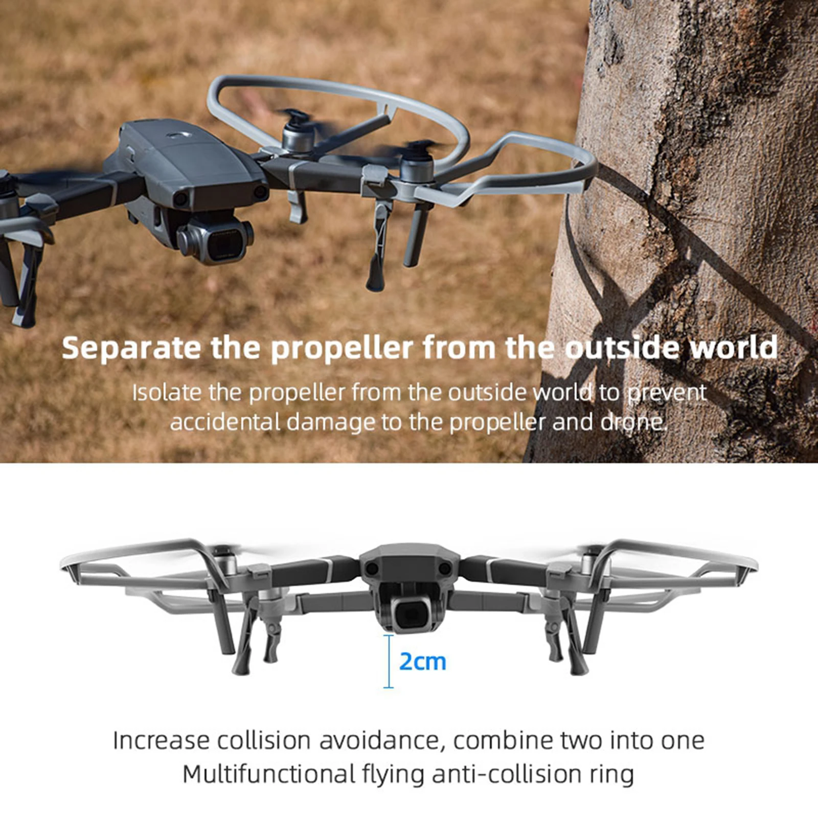 

4 шт. защита пропеллера, быстросъемная защита пропеллера для DJI Mavic 2 PRO/, предотвращает появление царапин или объектов