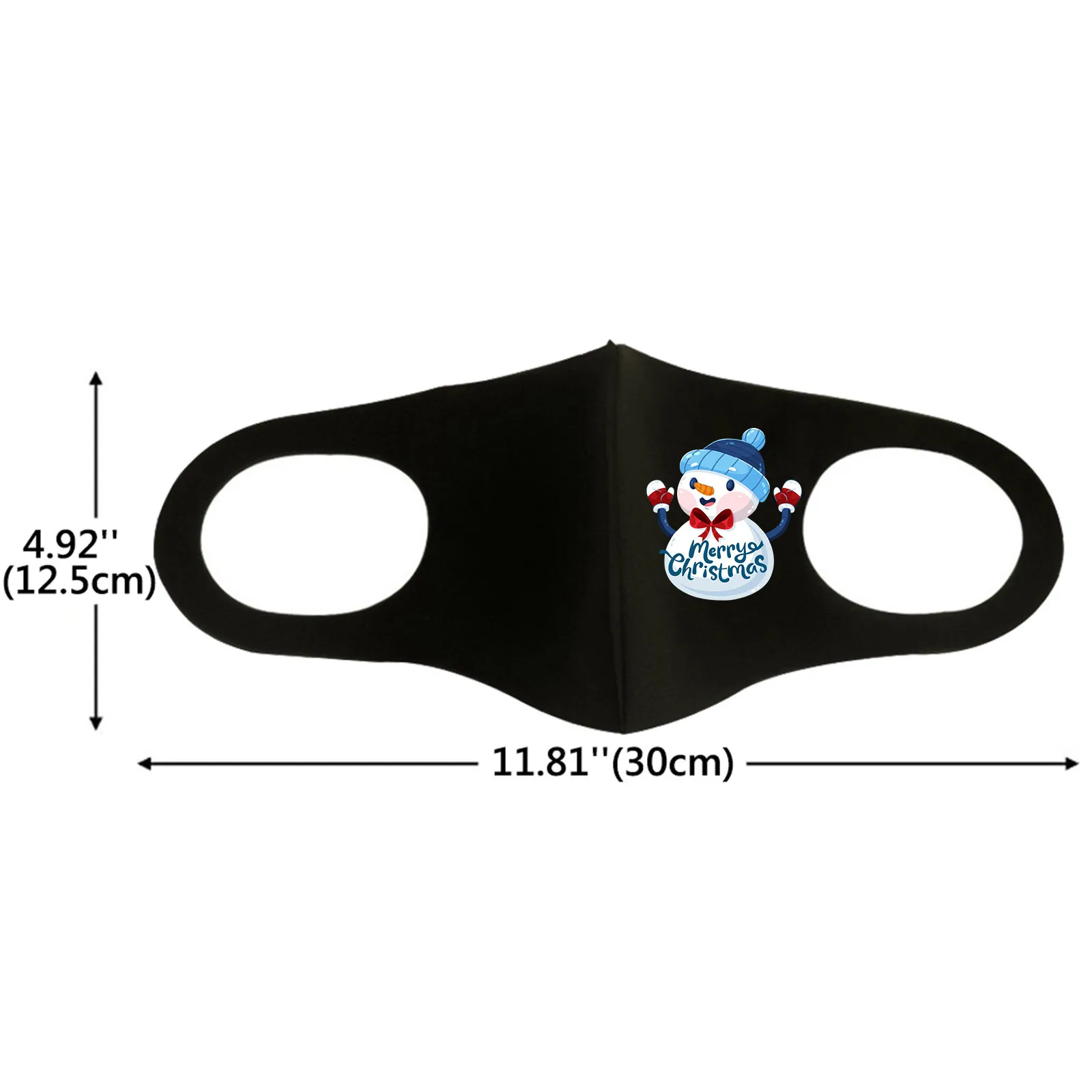 

5PCS Adult's Mouth Mask Christmas Print Cotton Face Mouth Mask Cartoon Face Reusable Fabric Mask Part mascarillas