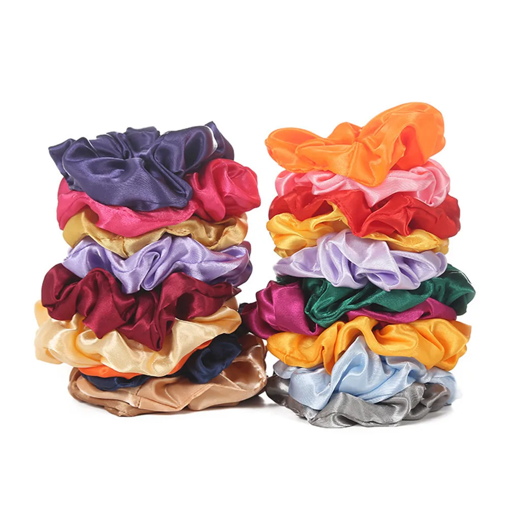 42 шт многоцветные женские бархатные резинки для волос кольца девочек держатели