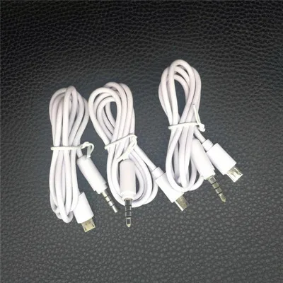 50 шт./лот 3 5 мм штекер к Micro USB аудио AUX адаптер кабель 80 см|Кабели USB| |