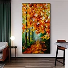 2022 абстрактный пейзаж нож художественные картины на стене художественные картины на холсте Современные плакаты и принты для кровати комнаты Настенные картины