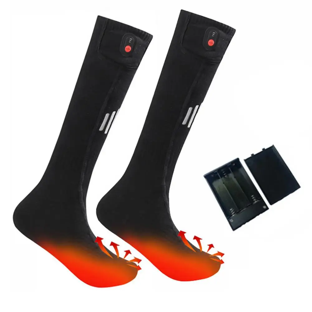 

Heated Socks Rechargeable Electric Socks Battery Operated Winter Warm Socks Winter Thick Warm Cotton Socks Heating Foot Warmer