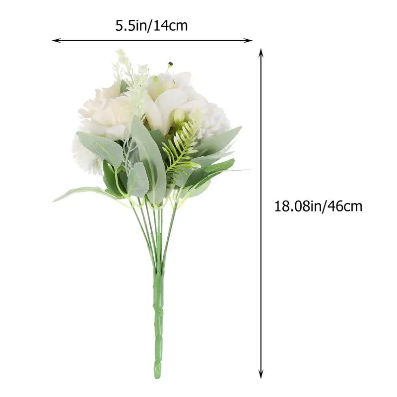 

1 Bundle Simulation Bouquet Desktop Decoration Delicate Home Living Room Decorative Fake Bouquet Adornment Home Decor