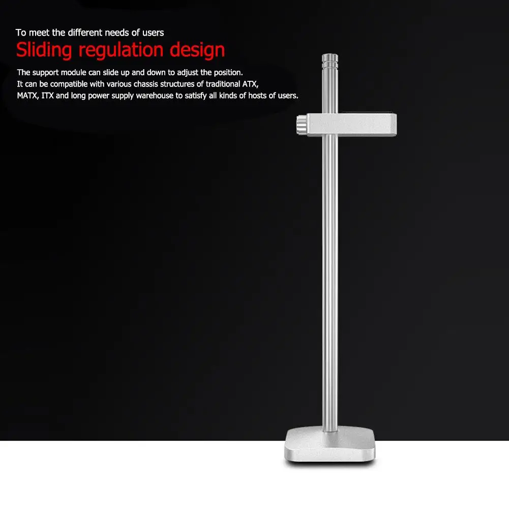 

Aluminum Alloy Anodic Polishing VC-2 Graphics Card Holder Stand Jack Bracket Support Frame Desktop Computer Video Card Companion
