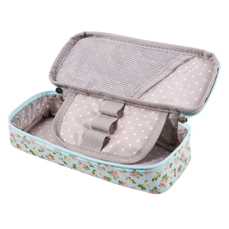 Чехол карандаш сумка для ручек косметичка на молнии офисный Органайзер с розами