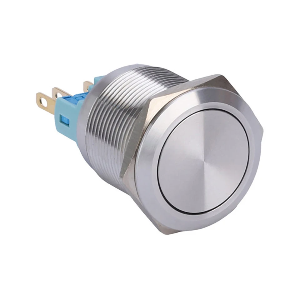 

Mechanical Latching Momentary Waterproof Stainless Steel 22mm On Off Self Lock Push Button Switch