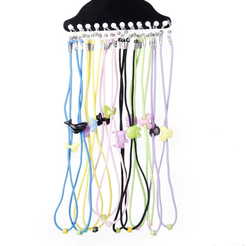 

12pcs Children Kids Eyeglass/Spectacles/Eyewear Neck Cord String Holder---Ran Color